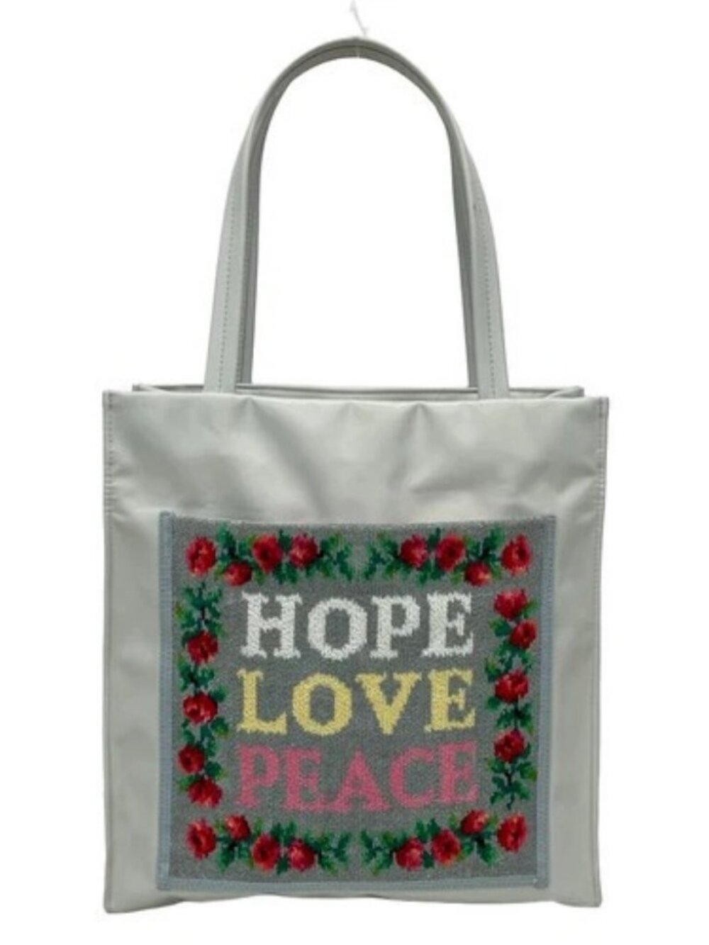 FEILER Light gray Gray Multi Nylon Pile Tote Bag